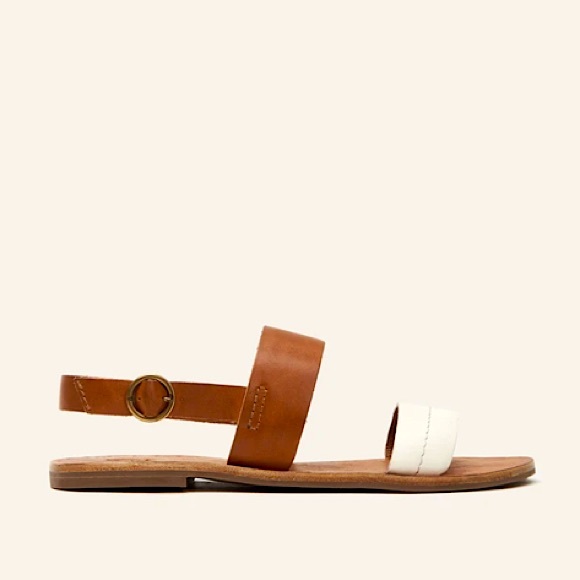 Frye Ally 2 Band Sling Flat Leather Casual Sandals - Picture 2 of 16